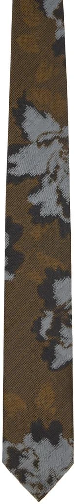 商品Dries Van Noten|Khaki Printed Tie,价格¥2043,第1张图片