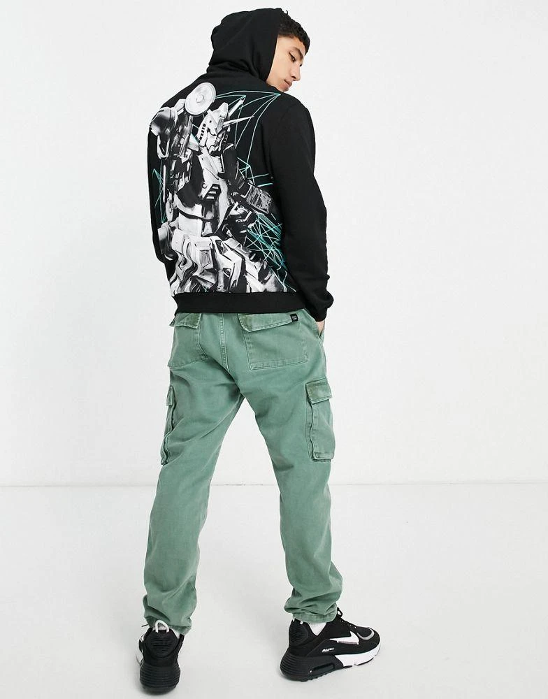 商品ASOS|ASOS DESIGN hoodie with Gundam front and back print in black,价格¥226,第4张图片详细描述