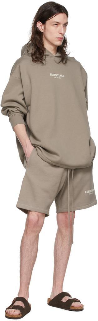 商品Essentials|Taupe Cotton Shorts,价格¥546,第6张图片详细描述