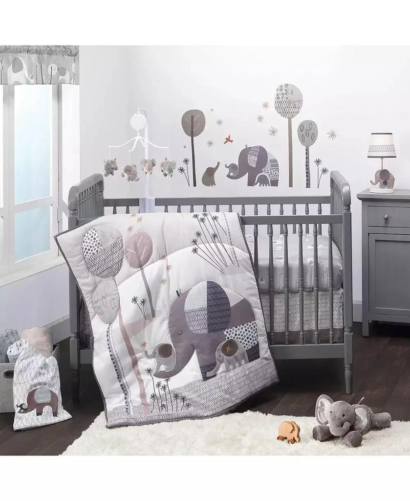 商品Bedtime Originals|Elephant Love Gray Elephants/Trees/Stars Wall Decals/Stickers,价格¥127,第2张图片详细描述