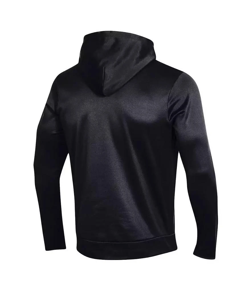 商品Under Armour|Men's Black Northwestern Wildcats Logo Stripe Fleece Pullover Hoodie,价格¥442,第3张图片详细描述