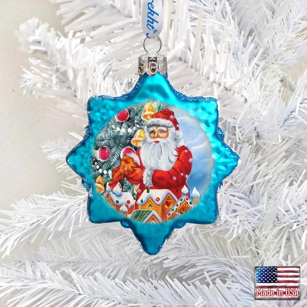 商品Designocracy|Designocracy Santa Gingerbread House Glass Ornament,价格¥200,第3张图片详细描述