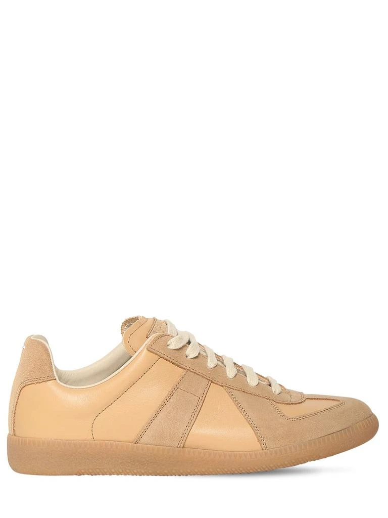 商品MAISON MARGIELA|20mm Replica Leather & Suede Sneakers,价格¥2270,第1张图片