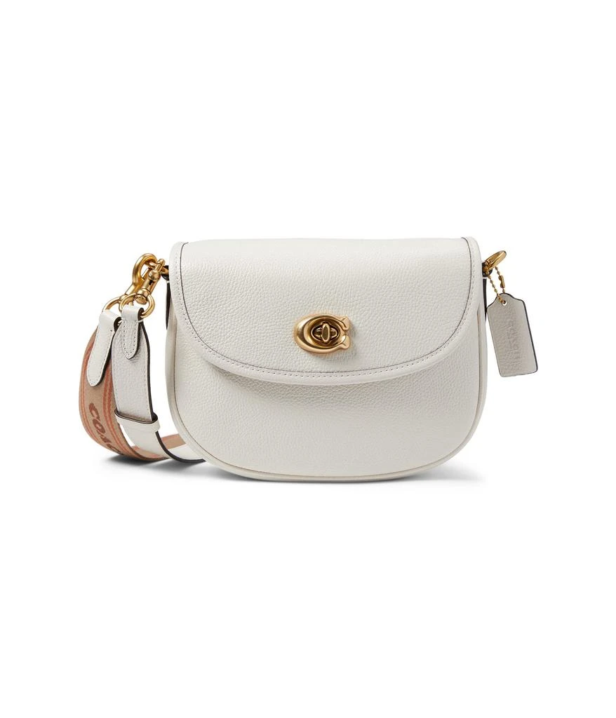 商品Coach|Polished Pebble Leather Willow Saddle Bag,价格¥1686,第1张图片