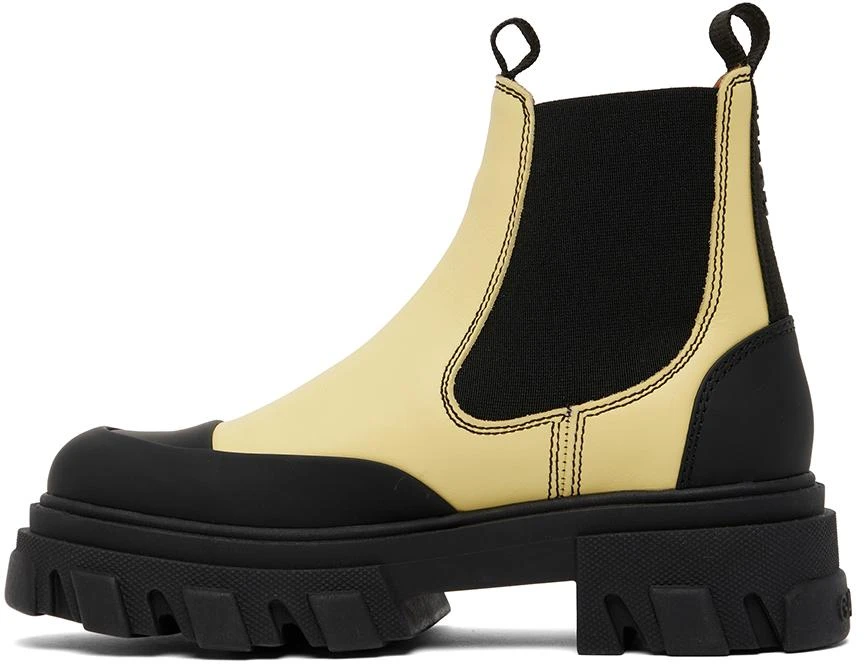 商品Ganni|Yellow Chelsea Ankle Boots,价格¥972,第3张图片详细描述