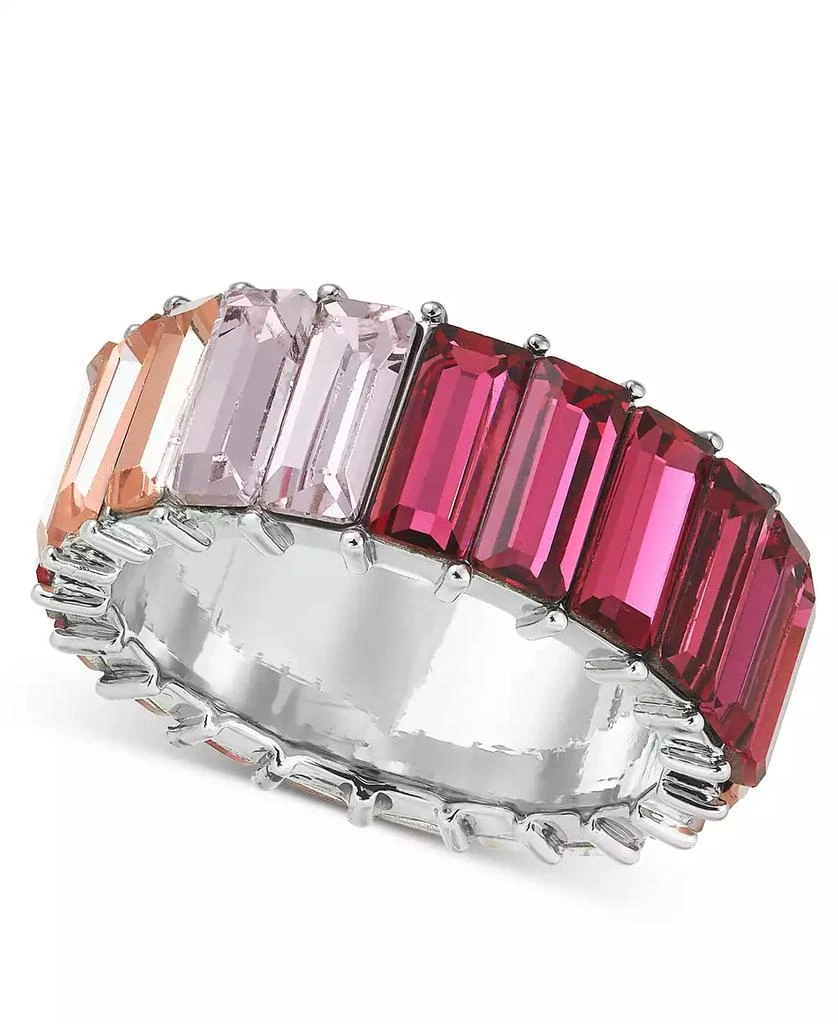 商品On 34th|Silver-Tone Baguette Crystal Eternity Ring, Created for Macy's,价格¥59,第1张图片