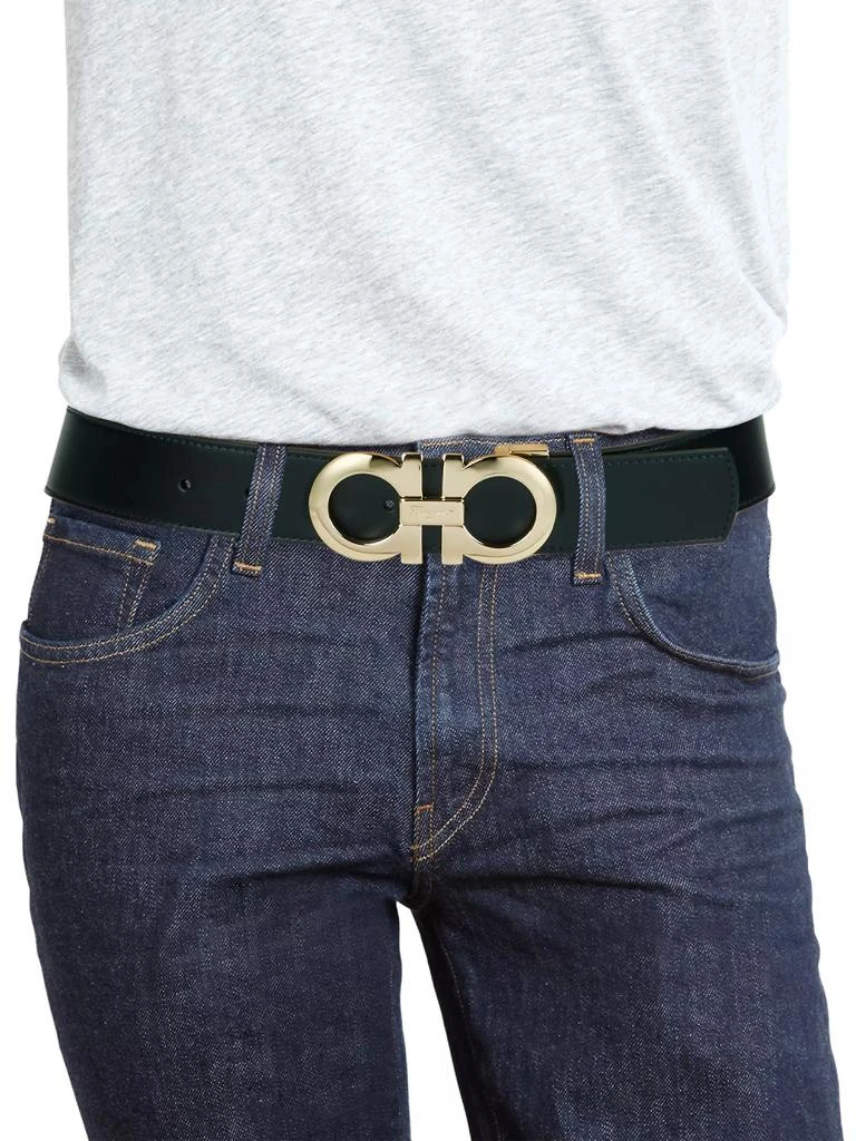 商品Salvatore Ferragamo|Gancini Buckle Adjustable Cut-to-Size Reversible Belt,价格¥4105,第3张图片详细描述