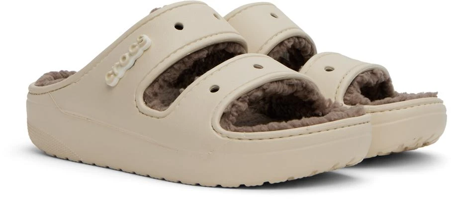 商品Crocs|Beige Classic Cozzzy Sandals,价格¥500,第4张图片详细描述