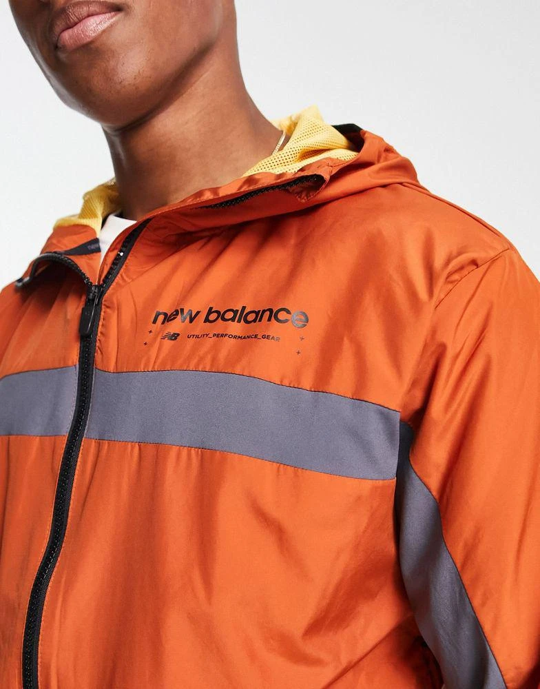 商品New Balance|New Balance R.W.T lightweight woven jacket in rust ,价格¥339,第2张图片详细描述