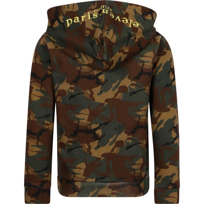 商品Eleven Paris|Camouflage print hoodie in green and brown,价格¥858,第2张图片详细描述