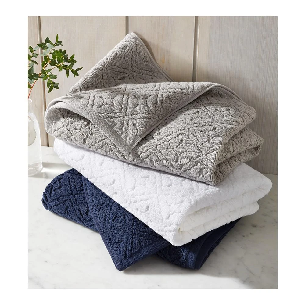 商品Hotel Collection|Micro Cotton Sculpted Tonal Tile Bath Towel, 30" x 56", Created for Macy's,价格¥268,第3张图片详细描述
