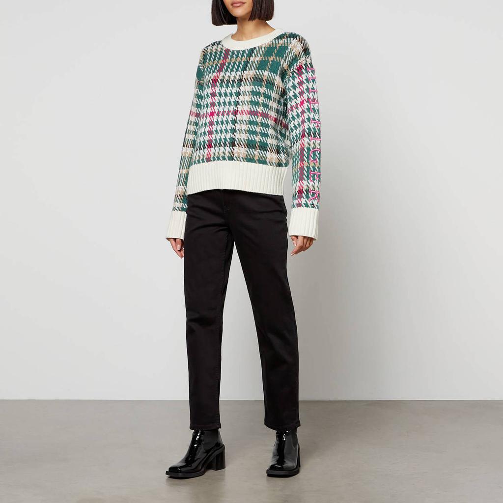 Tommy Hilfiger Houndstooth Intarsia Cotton-Blend Jumper商品第3张图片规格展示