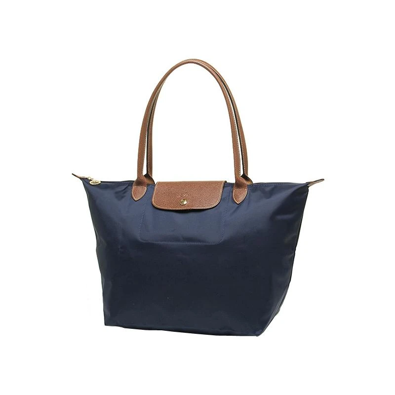 商品[国内直发] Longchamp|珑骧 LONGCHAMP 送女友 奢侈品 女士LE PLIAGE系列大号海军蓝色织物长柄可折叠手提单肩饺子包 L1899 089 556,价格¥620,第2张图片详细描述