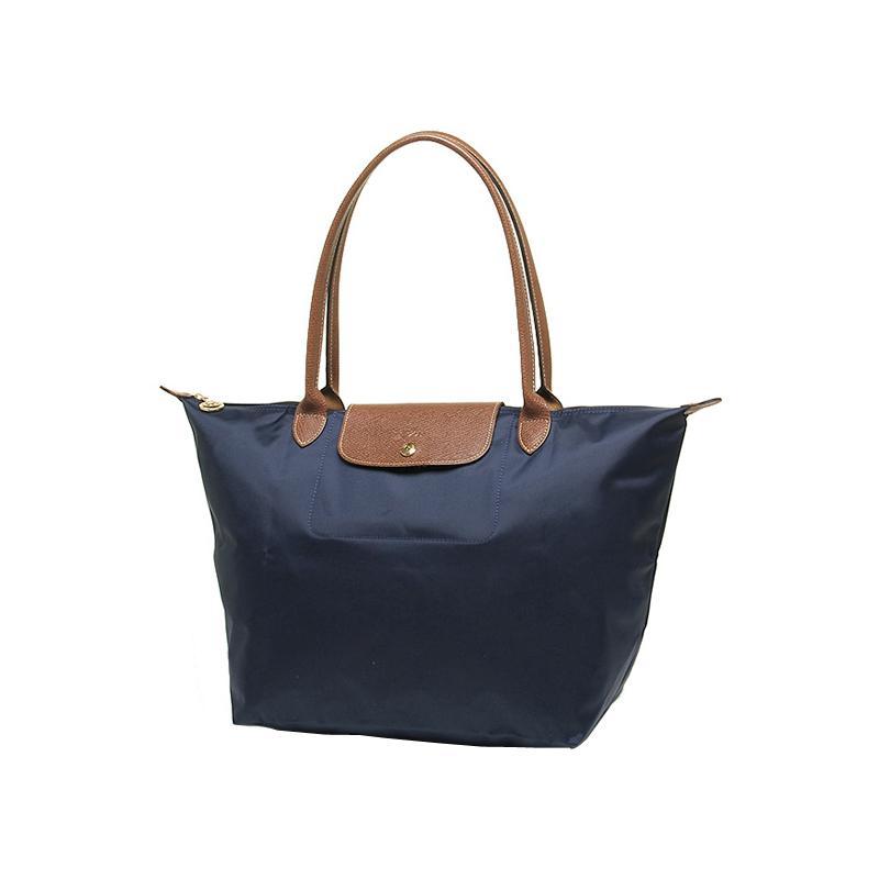 商品[国内直发] Longchamp|珑骧 LONGCHAMP 送女友 奢侈品 女士LE PLIAGE系列大号海军蓝色织物长柄可折叠手提单肩饺子包 L1899 089 556,价格¥608,第2张图片详细描述