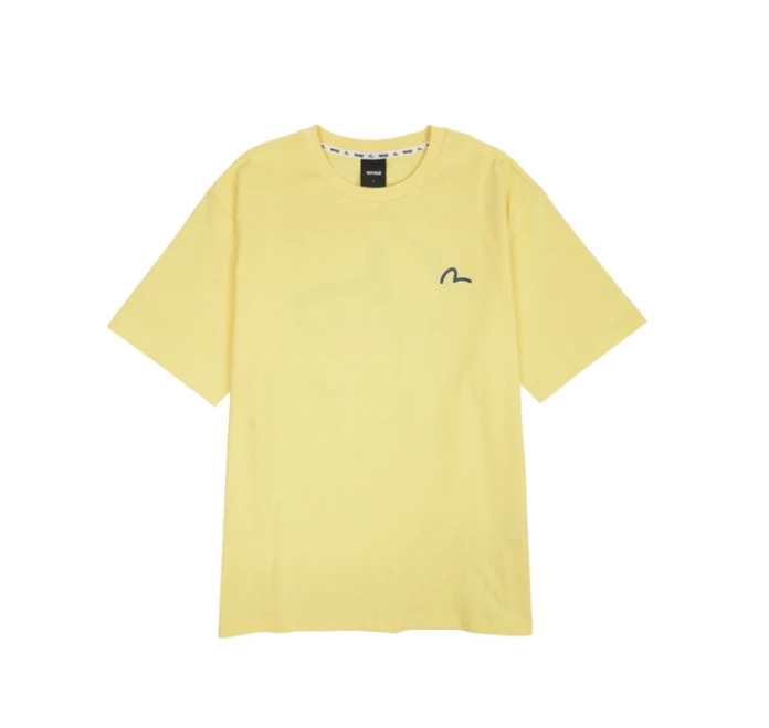 【享贝家】（国内现货-QD）EVISU 福神 背后大标休闲宽松短袖T恤 男女同款 黄色 EU5UTS903YE 商品