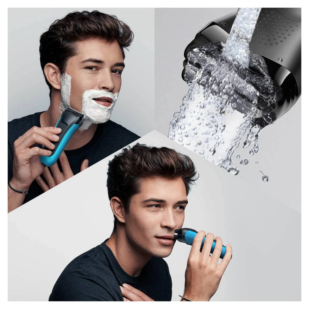 商品Braun|Braun Series 3 ProSkin 3010BT Electric Shaver, Blue,价格¥729,第3张图片详细描述