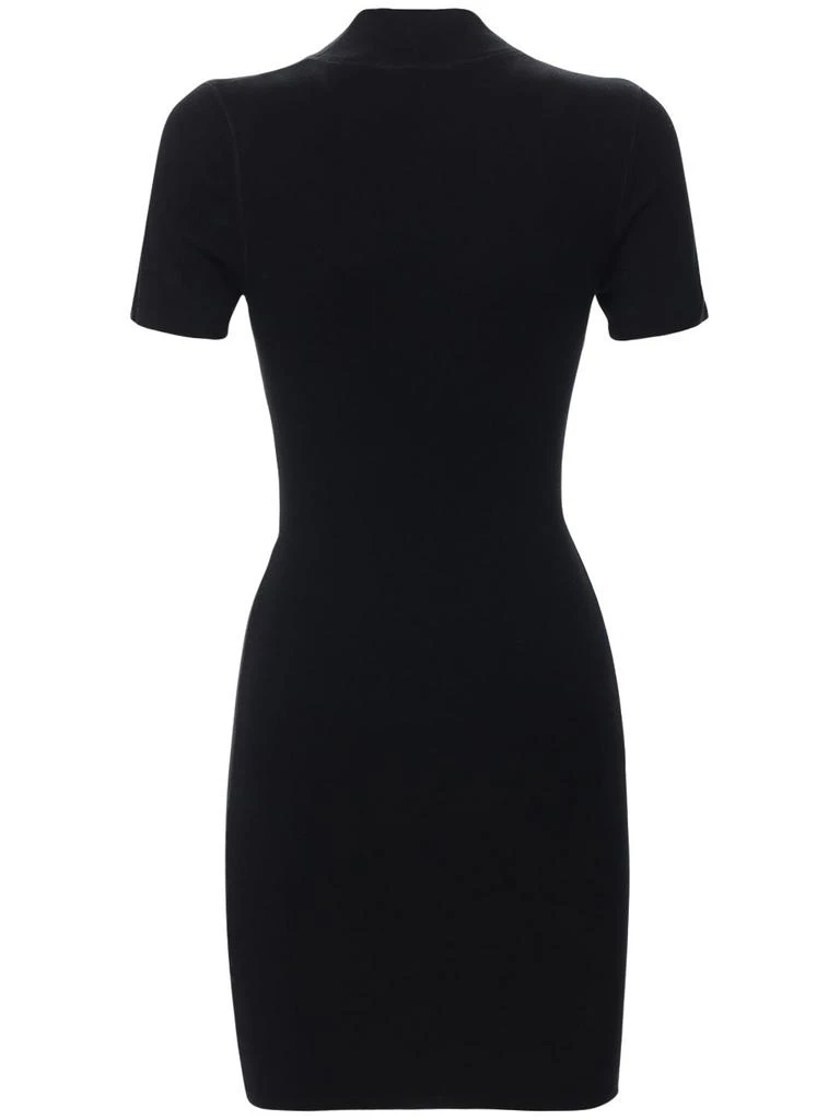 商品Alexander Wang|女式 徽标弹力平纹针织迷你连衣裙,价格¥3480,第4张图片详细描述