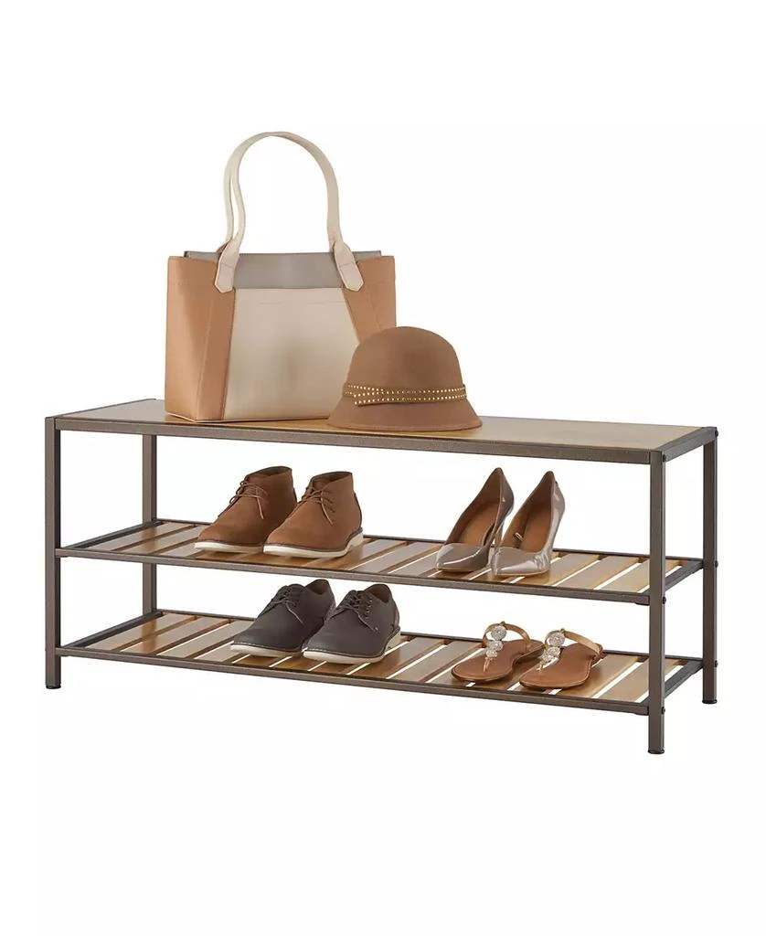 商品TRINITY|3-Tier Bamboo Shoe Bench,价格¥1466,第2张图片详细描述