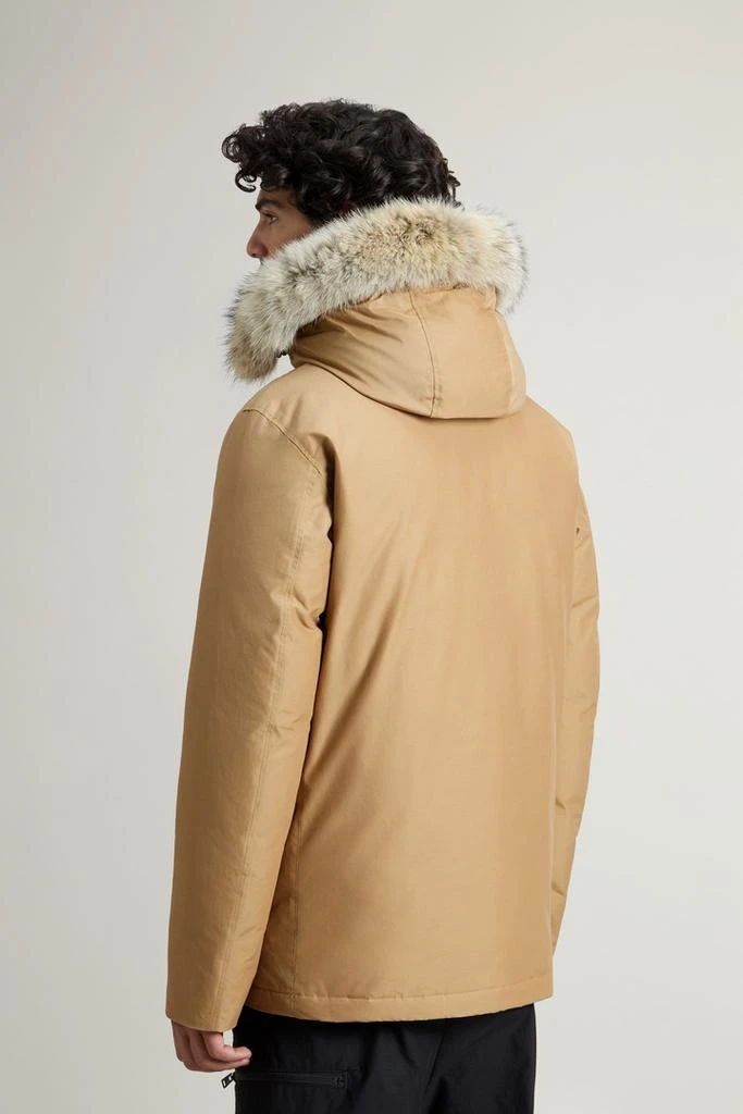 商品Woolrich|Arctic Anorak in Ramar Cloth with Detachable Fur - Men - Beige,价格¥4835,第3张图片详细描述