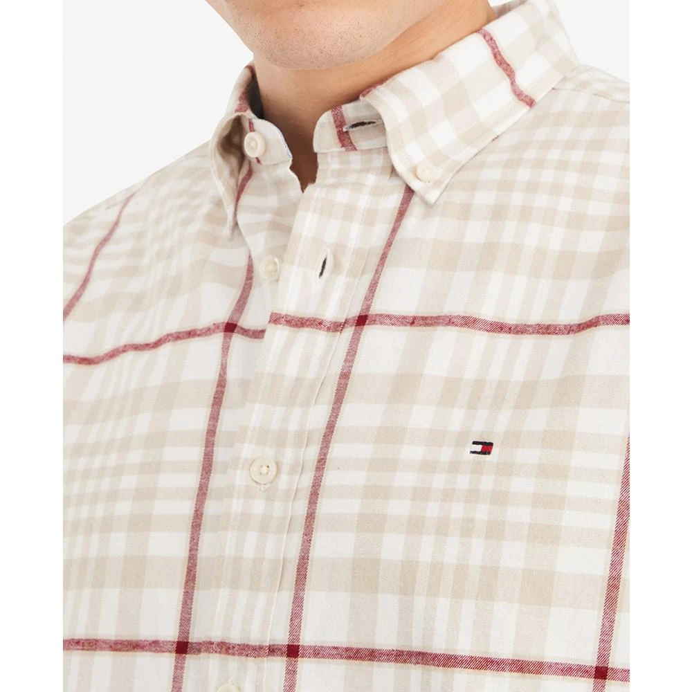 商品Tommy Hilfiger|Men's Big & Tall Blakely Glen Plaid Long-Sleeve Button-Down Shirt,价格¥597,第3张图片详细描述