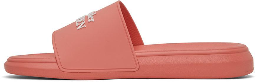 商品Alexander McQueen|Pink Pool Slides,价格¥2674,第5张图片详细描述