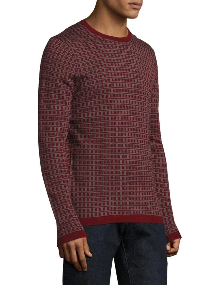 商品Saks Fifth Avenue|COLLECTION Square Patterned Silk & Cashmere Jacquard Sweater,价格¥619,第3张图片详细描述