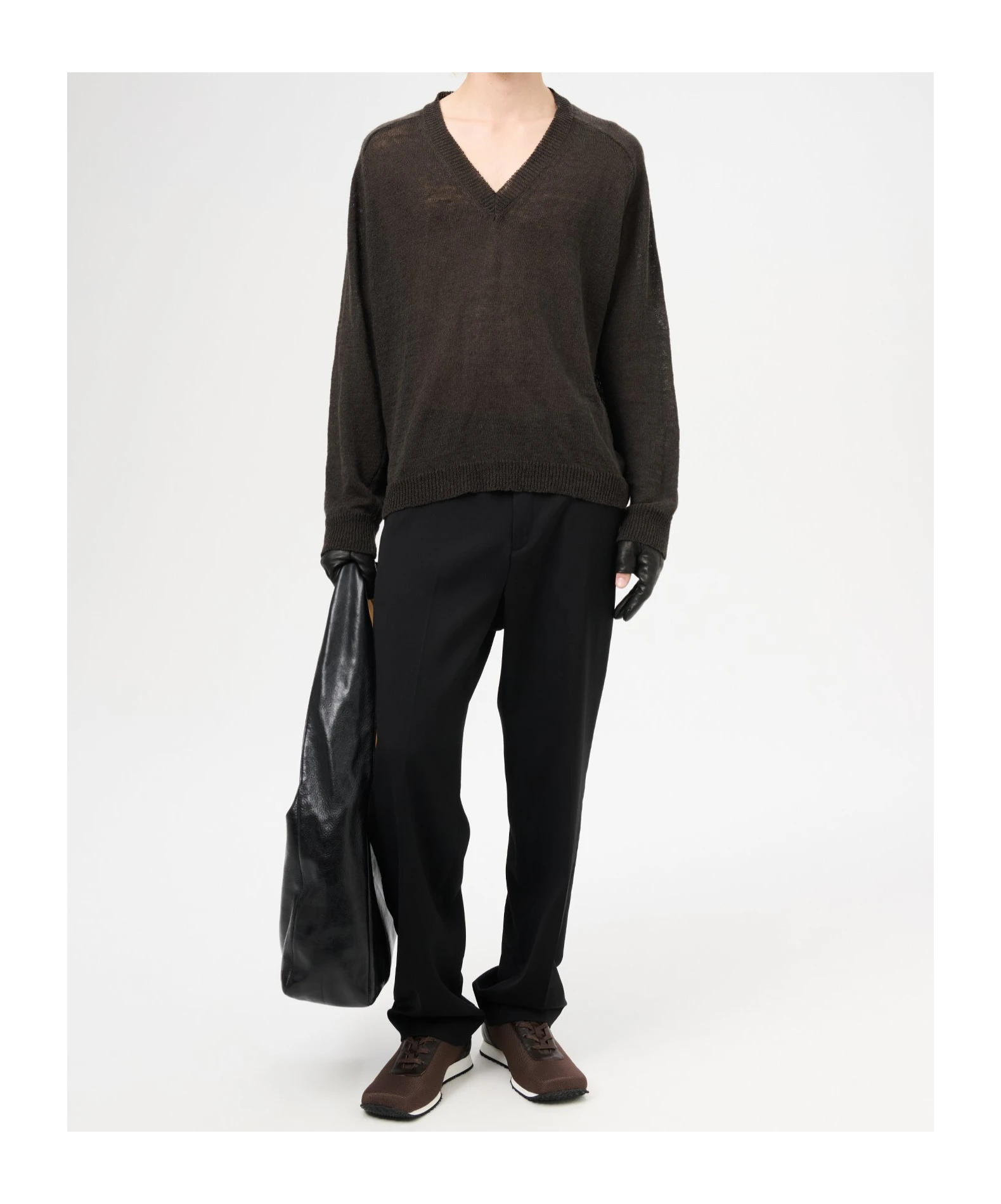 商品【商品预售7天】 Our Legacy|Our Legacy 男士针织毛衣 M2253RNG 黑色,价格¥3448,第3张图片详细描述