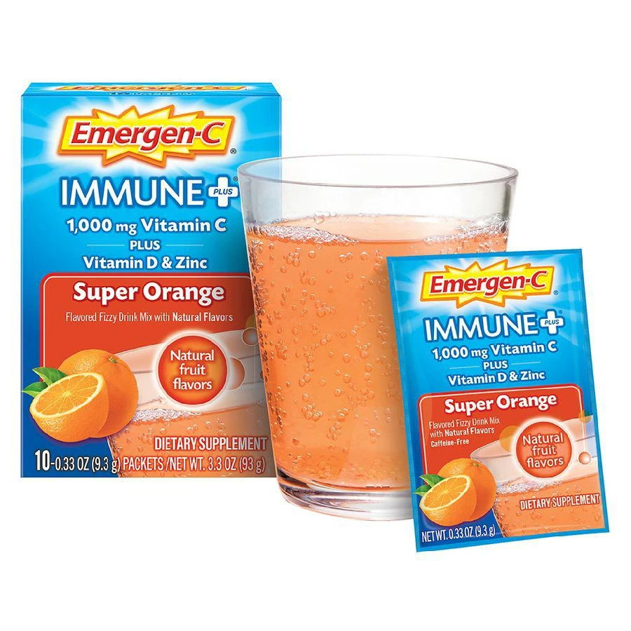 商品Emergen-C|Drink Mix with 1000 mg Vitamin C Plus Vitamin D & Zinc,价格¥67,第2张图片详细描述