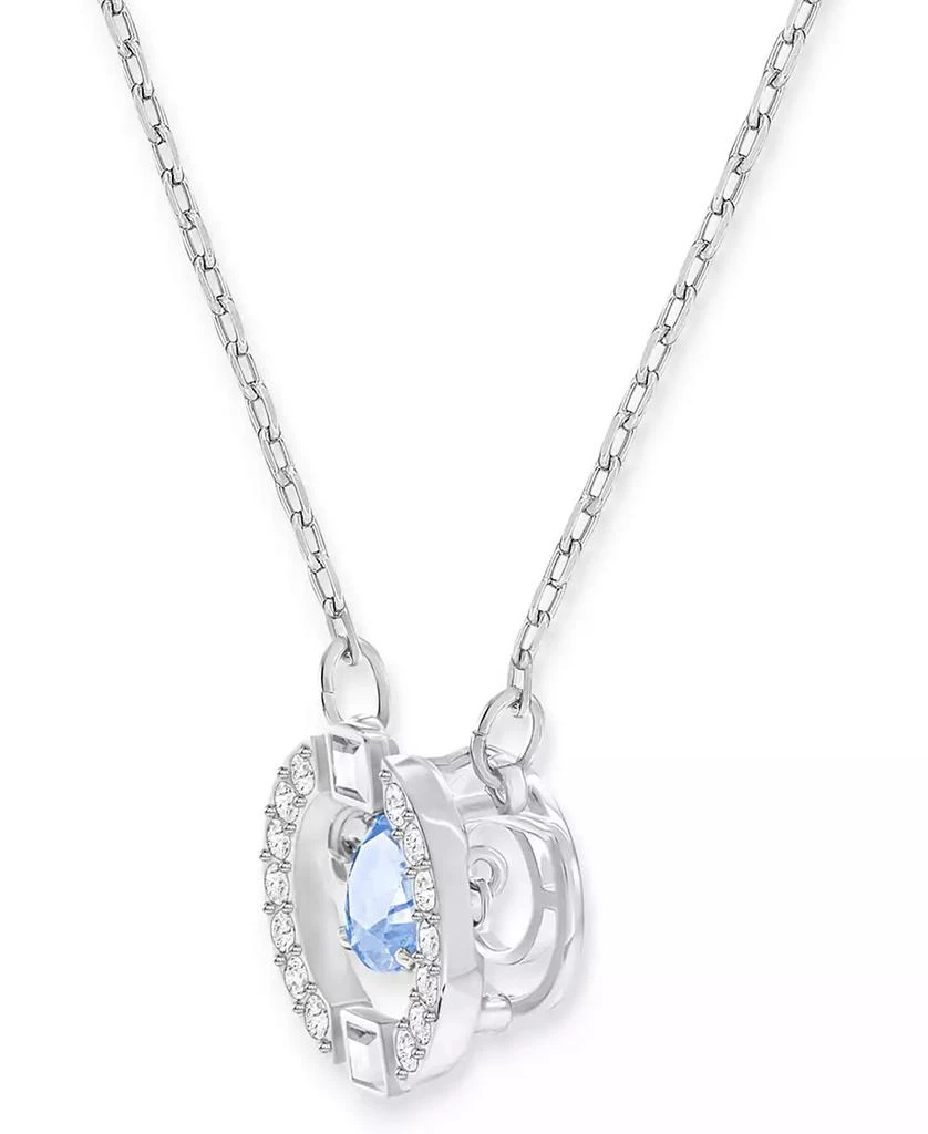 商品Swarovski|Silver-Tone Dancing Crystal Pendant Necklace, 14-7/8" + 2" extender,价格¥1106,第5张图片详细描述