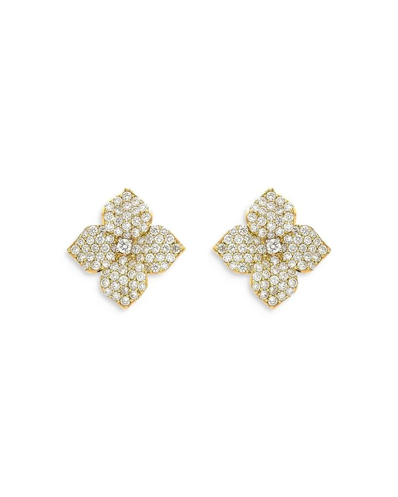 商品Piranesi|18K Yellow Gold Small Fiore Earrings with Diamonds, 1.47 ct. t.w.,价格¥55510,第1张图片