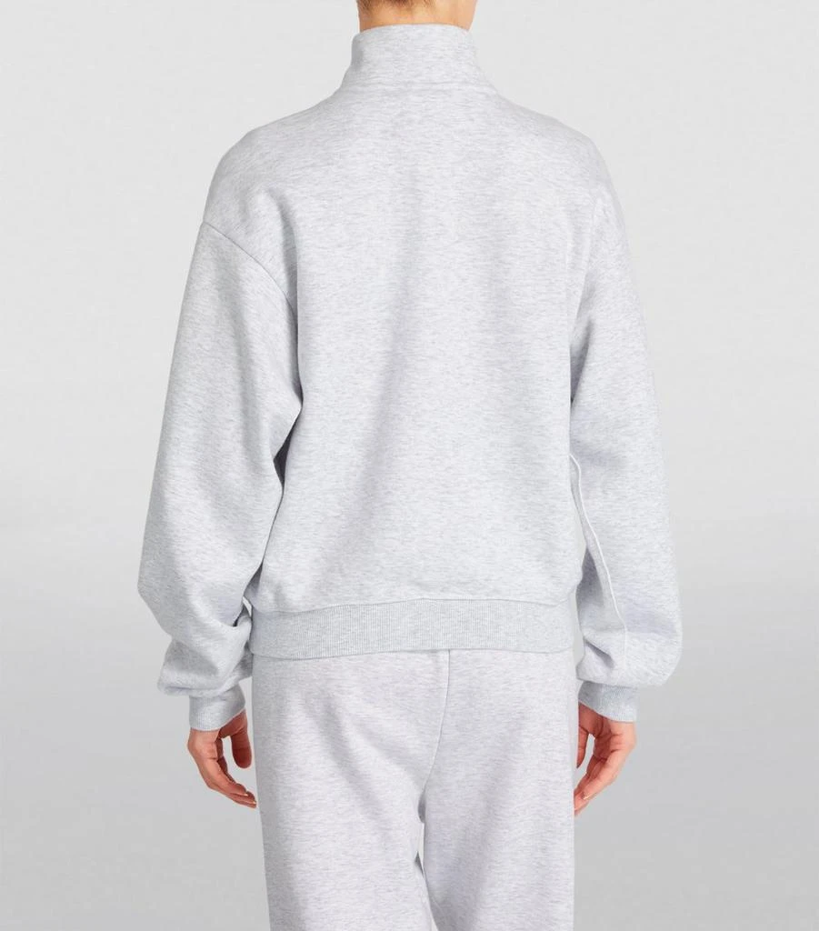 商品SKIMS|Cotton-Blend Half-Zip Sweatshirt,价格¥427,第4张图片详细描述