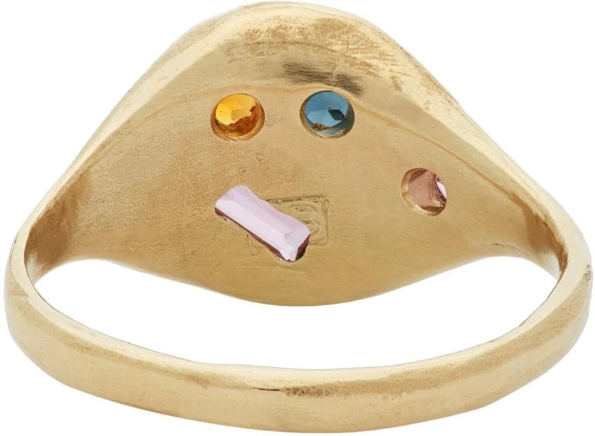 商品Seb Brown|Yellow Gold Baguette Neapolitan Signet Ring,价格¥6385,第4张图片详细描述