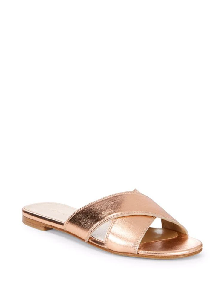 商品Stuart Weitzman|Byway Leather Slides,价格¥1026,第1张图片