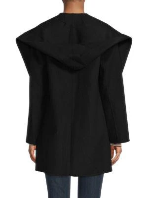 商品Vince|Hooded Wool Blend Wrap Coat,价格¥1574,第2张图片详细描述