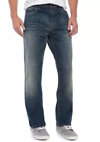 商品TRUE CRAFT|Relaxed Wheely Stretch Jeans,价格¥164,第1张图片