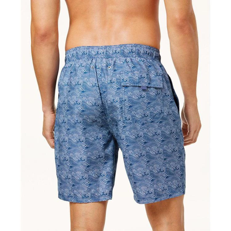 商品Calvin Klein|Men's Wave-Print 7" Swim Trunks,价格¥277,第4张图片详细描述