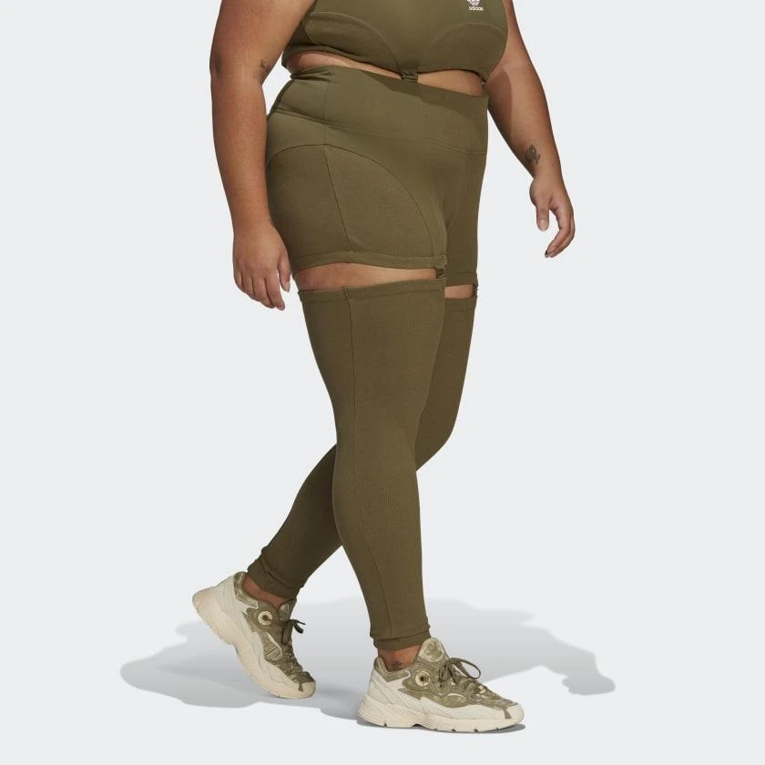 商品Adidas|Women's adidas Always Original Rib Two-in-One Tights (Plus Size),价格¥336,第4张图片详细描述