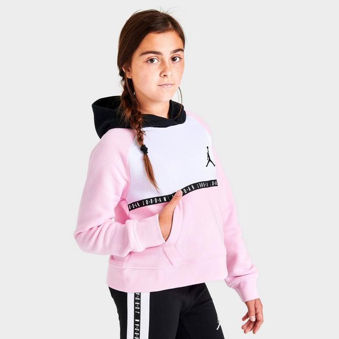 Girls' Jordan Colorblock Taped Hoodie商品第1张图片规格展示