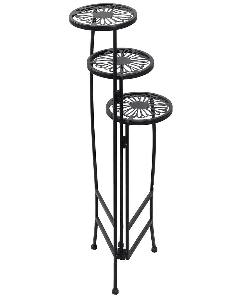 商品Rosemary Lane|Metal Indoor Outdoor 3 Tier Floral Plant Stand,价格¥492,第2张图片详细描述