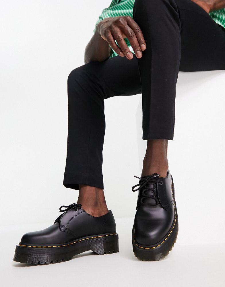 Dr Martens Jarrick Lo 3 Tie Shoes Black Smooth商品第3张图片规格展示