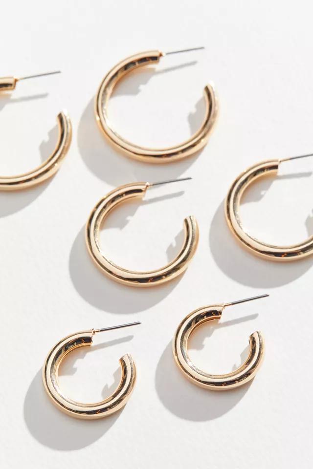 Hollow Hoop Earring Set商品第1张图片规格展示