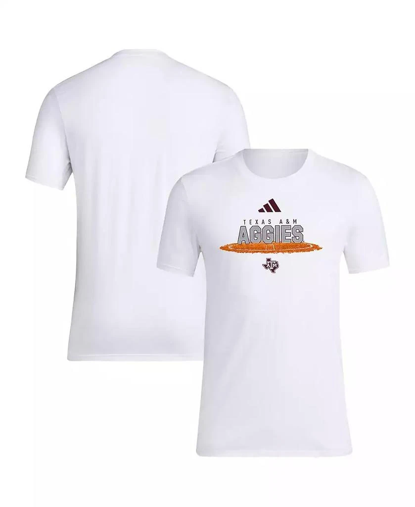 商品Adidas|Men's White Texas A M Aggies Softball Pitcher's Circle T-Shirt,价格¥226,第1张图片