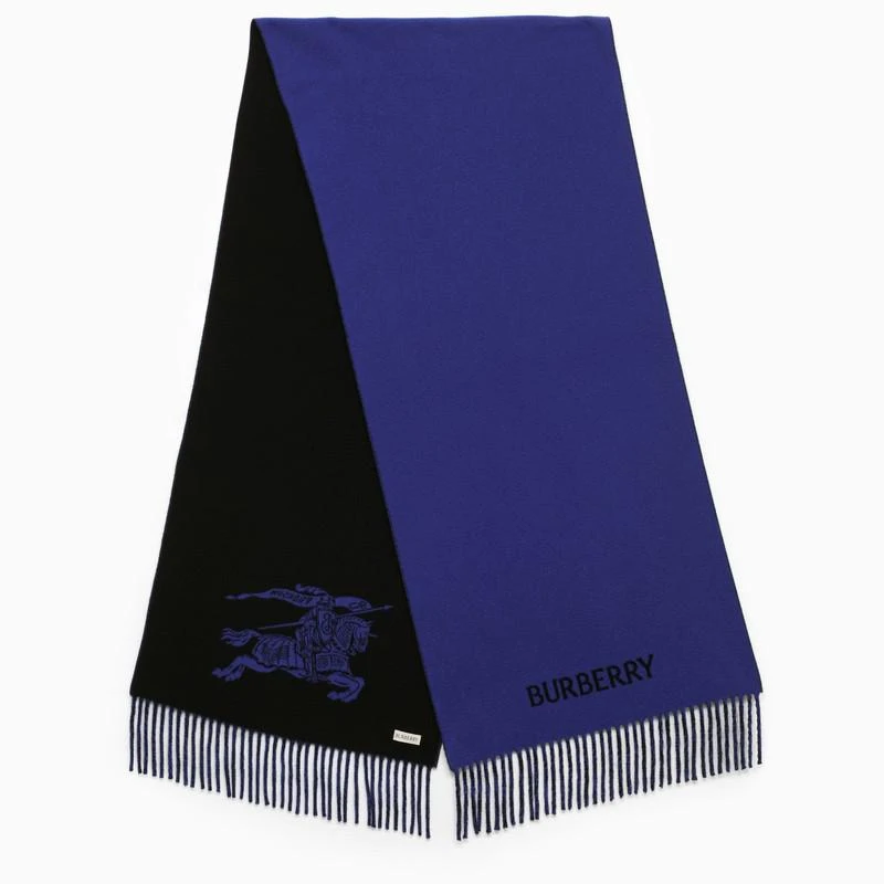 商品Burberry|Blue/black double-face scarf,价格¥4853,第1张图片