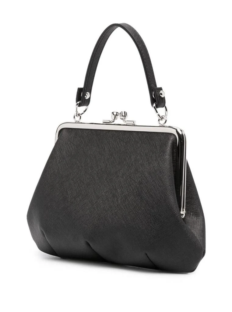 商品Vivienne Westwood|'Granny Frame' Black Handbag with Orb Detail and Clasp Fastening in Fabric Woman,价格¥1527,第2张图片详细描述