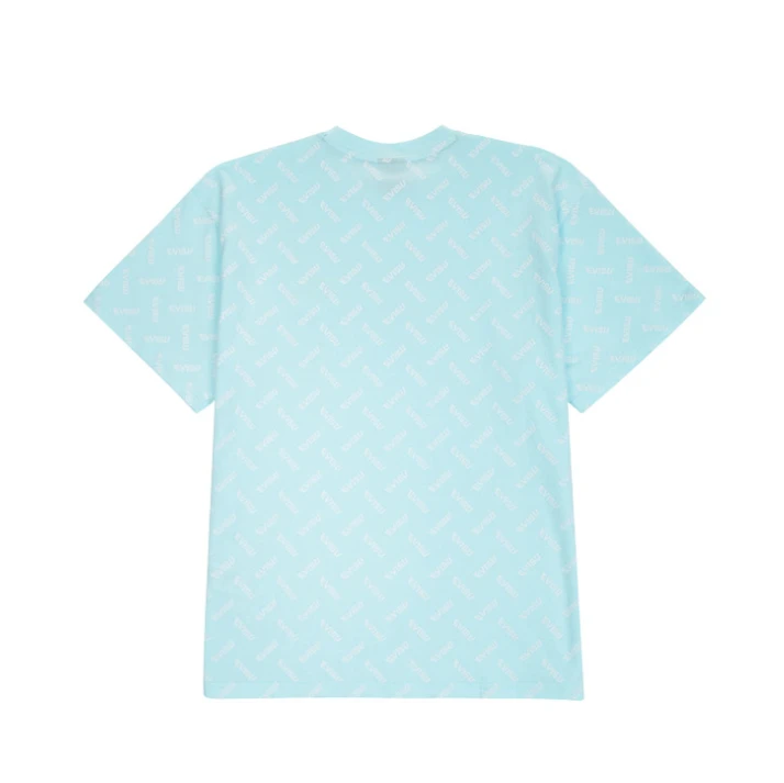 【享贝家】（国内现货-QD）Evisu 福神 满印小标休闲宽松短袖T恤 男女同款 天蓝色 ET2UTS820SB 商品