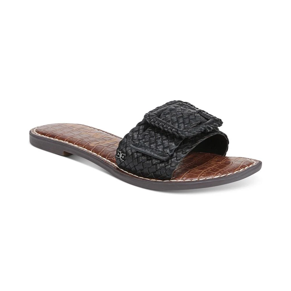 商品Sam Edelman|Women's Gabriela Woven Buckle Slide Sandals,价格¥403,第1张图片