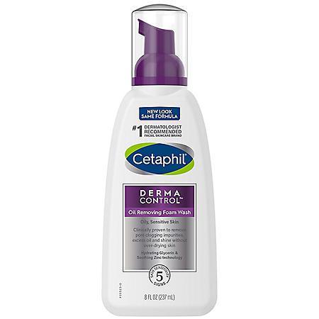 商品Cetaphil|Cetaphil Pro DermaControl Oil Removing Foam Wash (8 fl. oz., 3 pk.),价格¥209,第4张图片详细描述