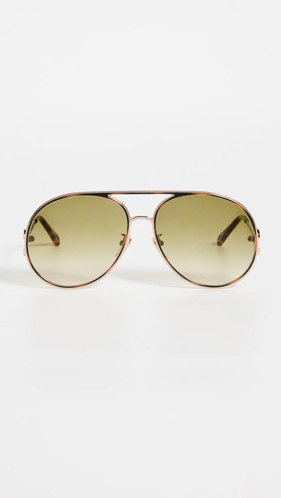 商品Chloé|Chloe Austine Aviators,价格¥2484,第2张图片详细描述