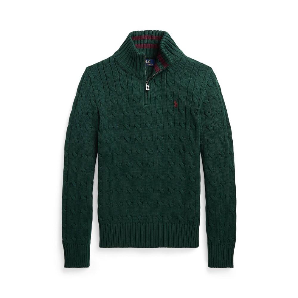 Polo Ralph Lauren | Big Boys Cable-Knit Cotton Quarter-Zip Sweater 628.04元 商品图片