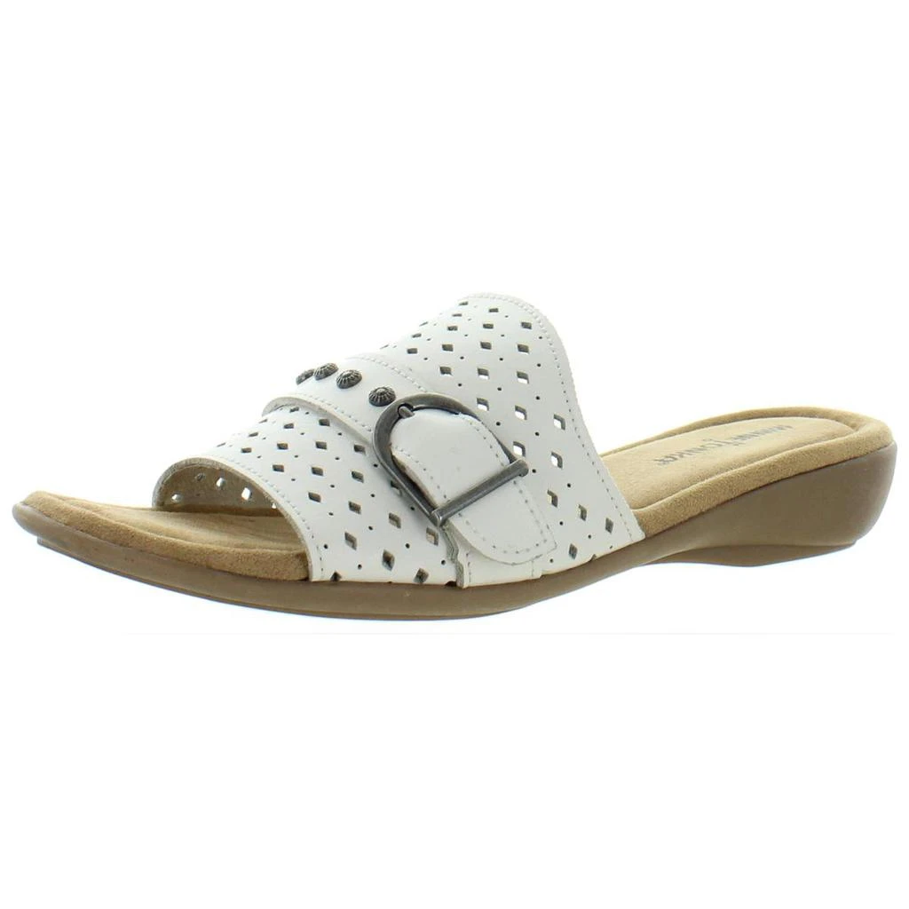 商品Minnetonka|Minnetonka Womens Glynis Embellished Open Toe Slide Sandals,价格¥46,第1张图片详细描述